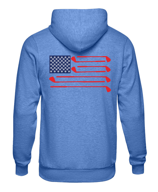 Buoy 4 Golf American Flag Hoodie