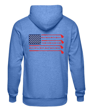 Buoy4 Golf Tee American Flag Hoodie