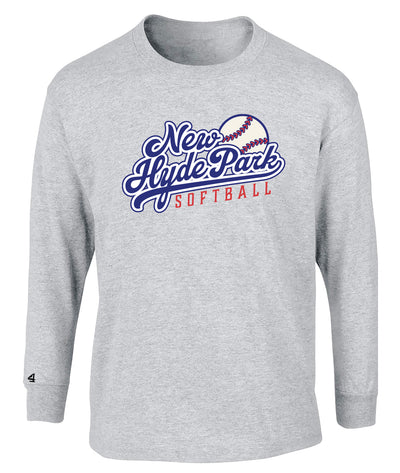 NHP Softball Diamond Team Spirit Long Sleeve Cotton Tee