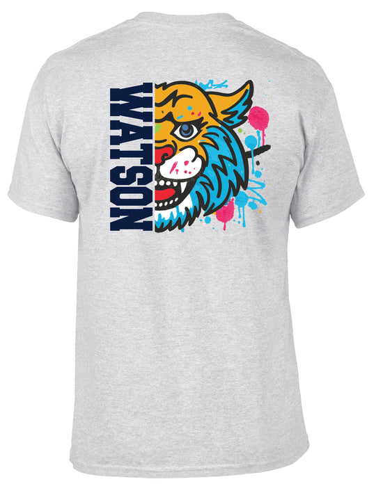 WATSON ELEMENTARY WILDCATS Color Splash SS Tshirt