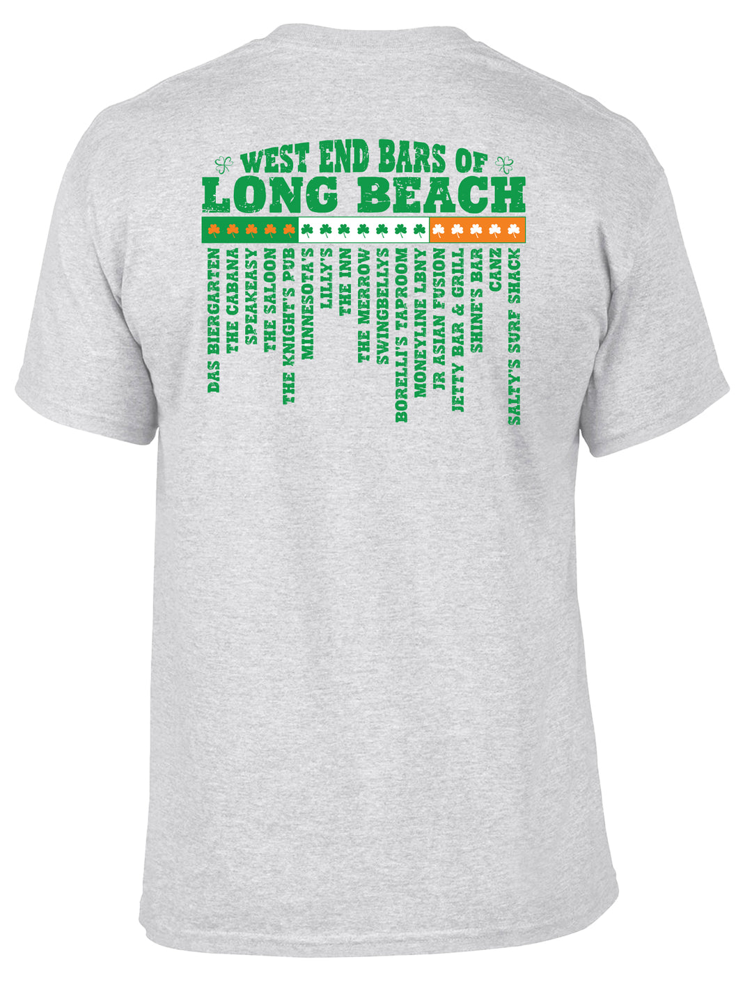 LONG BEACH IRISH DAY West End Bars of Long Beach Graphic t-shirt