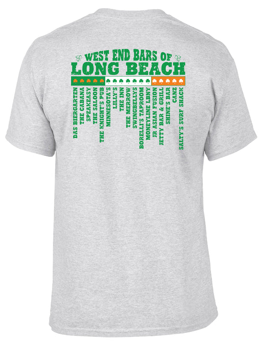 LONG BEACH IRISH DAY West End Bars of Long Beach Graphic t-shirt