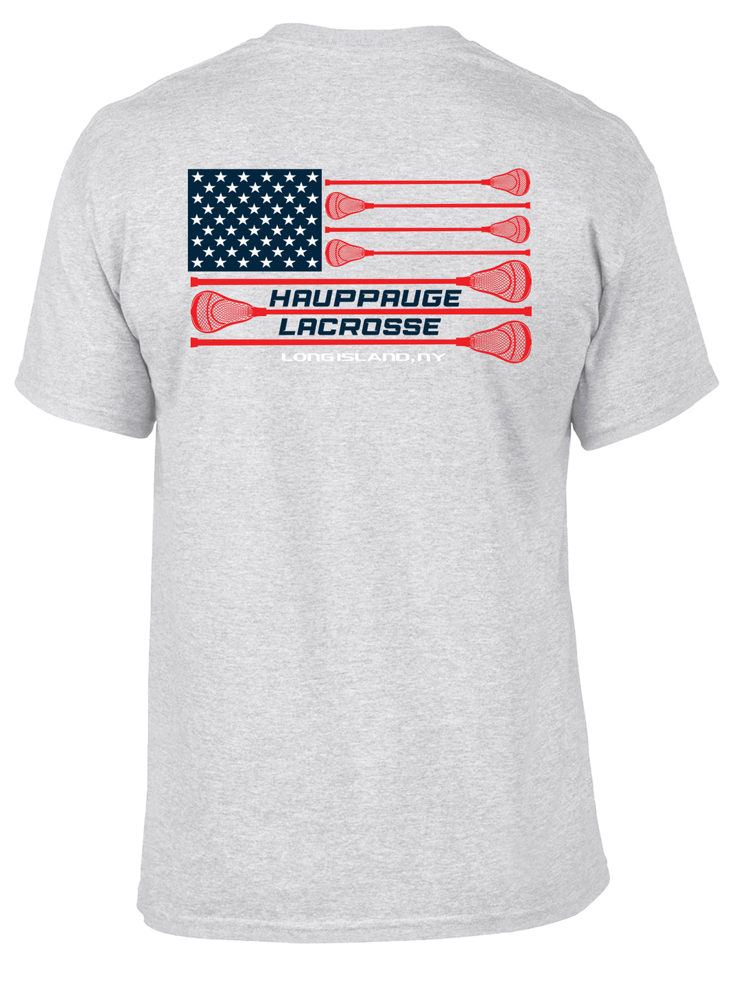 Hauppauge Eagles Lacrosse Flag Tshirt