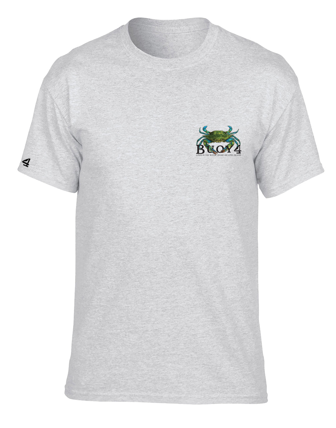 Buoy 4 Blue Claw Crab Short Sleeve Graphic Tee