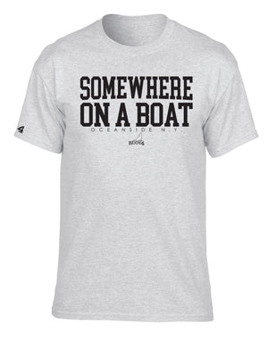 Buoy4 Somewhere on a Boat Short Sleeve Graphic Tee