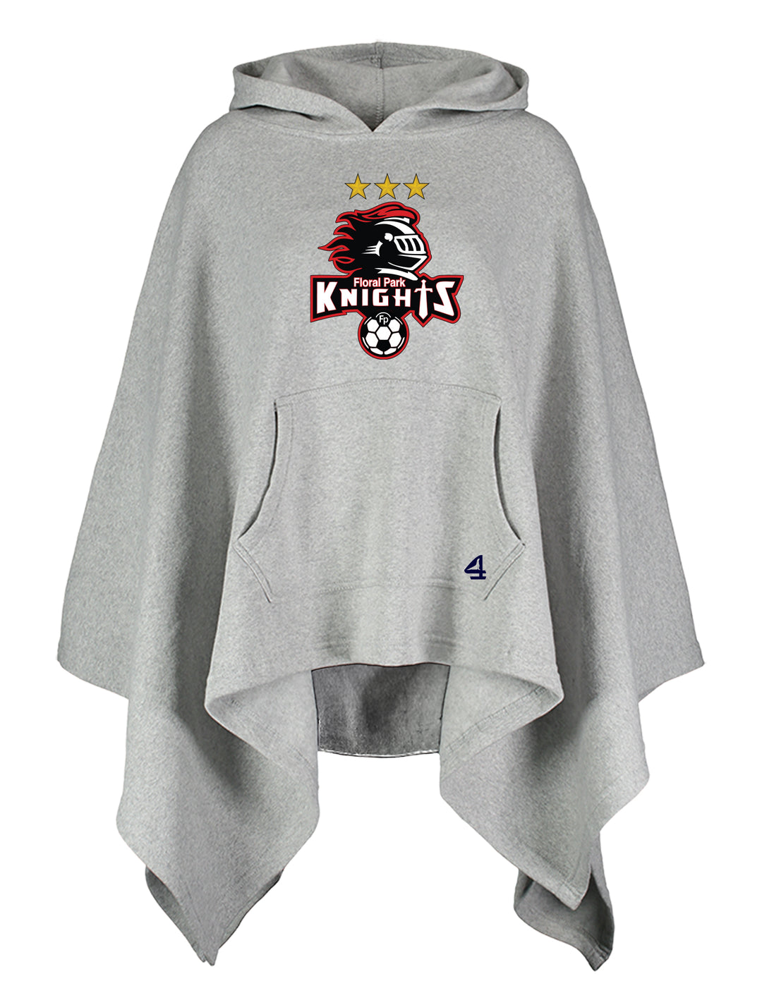 Floral Park Soccer Womans Poncho