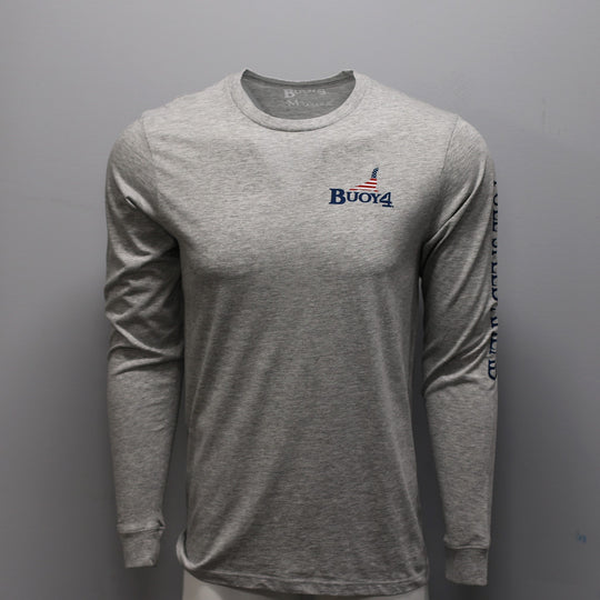 reLAX By The Sea - USA - Adult Heather Gray - Long Sleeve