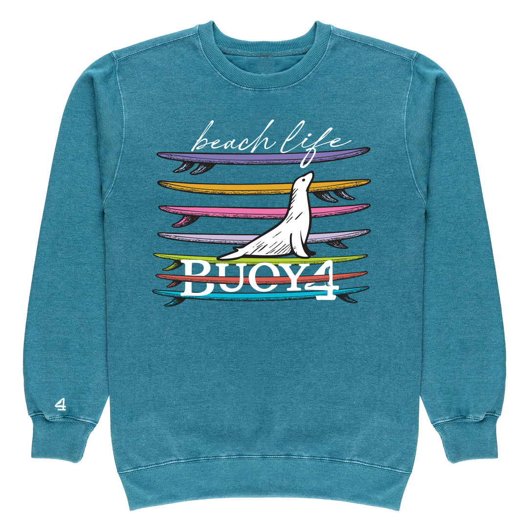 Buoy 4 Beach Life Vintage Crewneck