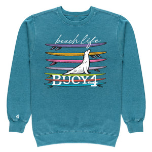 Buoy4 Beach Life Vintage Crewneck