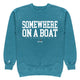 Buoy4 somewhere on a boat Vintage Crewneck