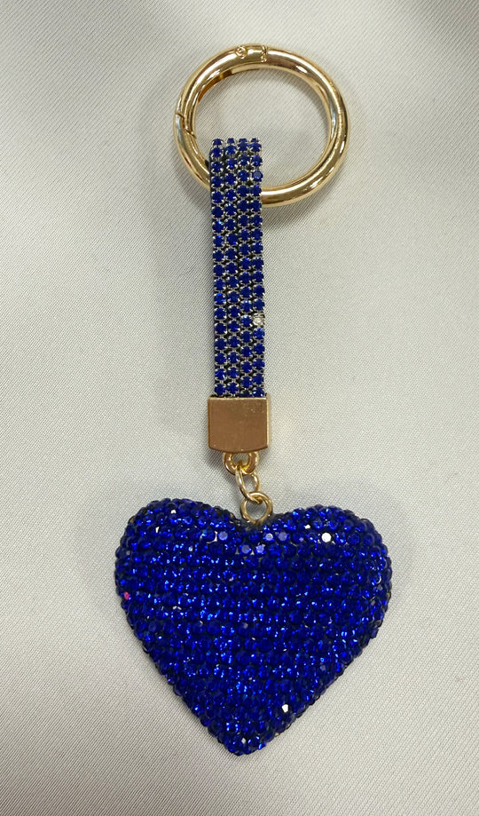 SSHS Red and Blue Team HEART keychain