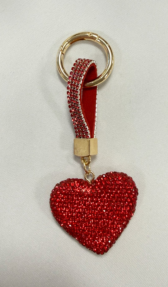 SSHS Red and Blue Team HEART keychain