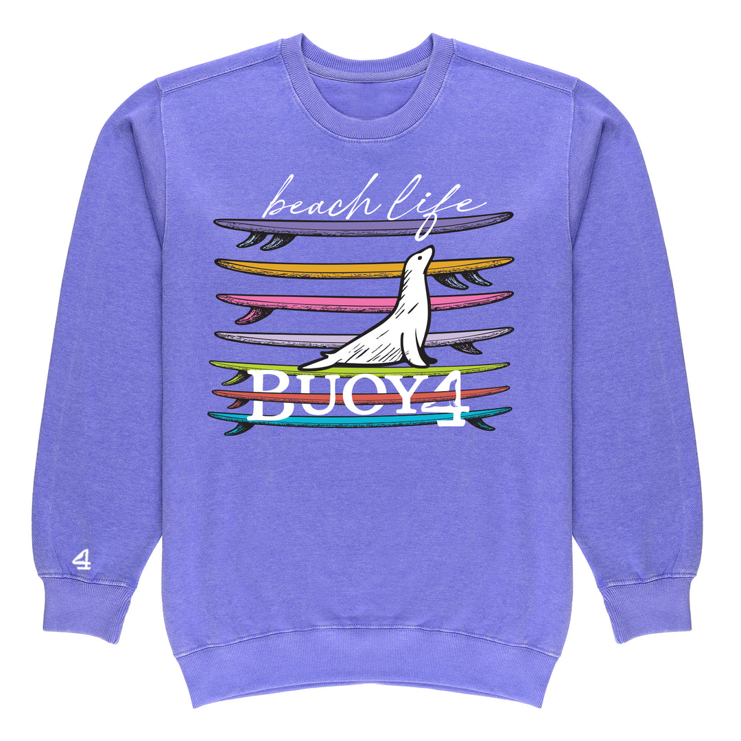 Buoy 4 Beach Life Vintage Crewneck