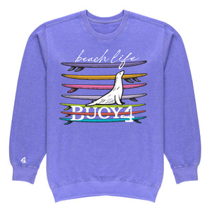 Buoy4 Beach Life Vintage Crewneck