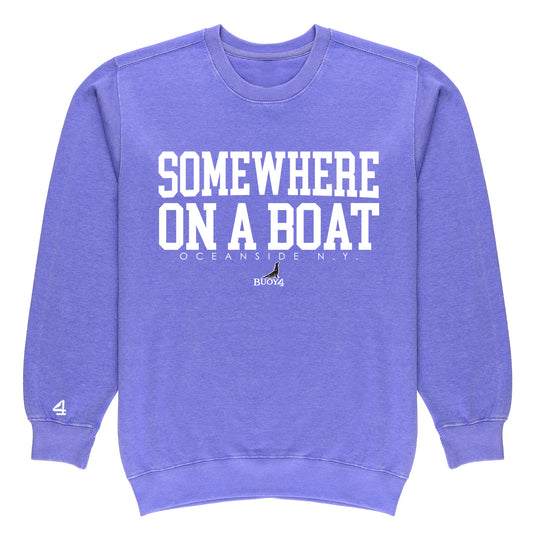 Buoy 4 somewhere on a boat Vintage Crewneck