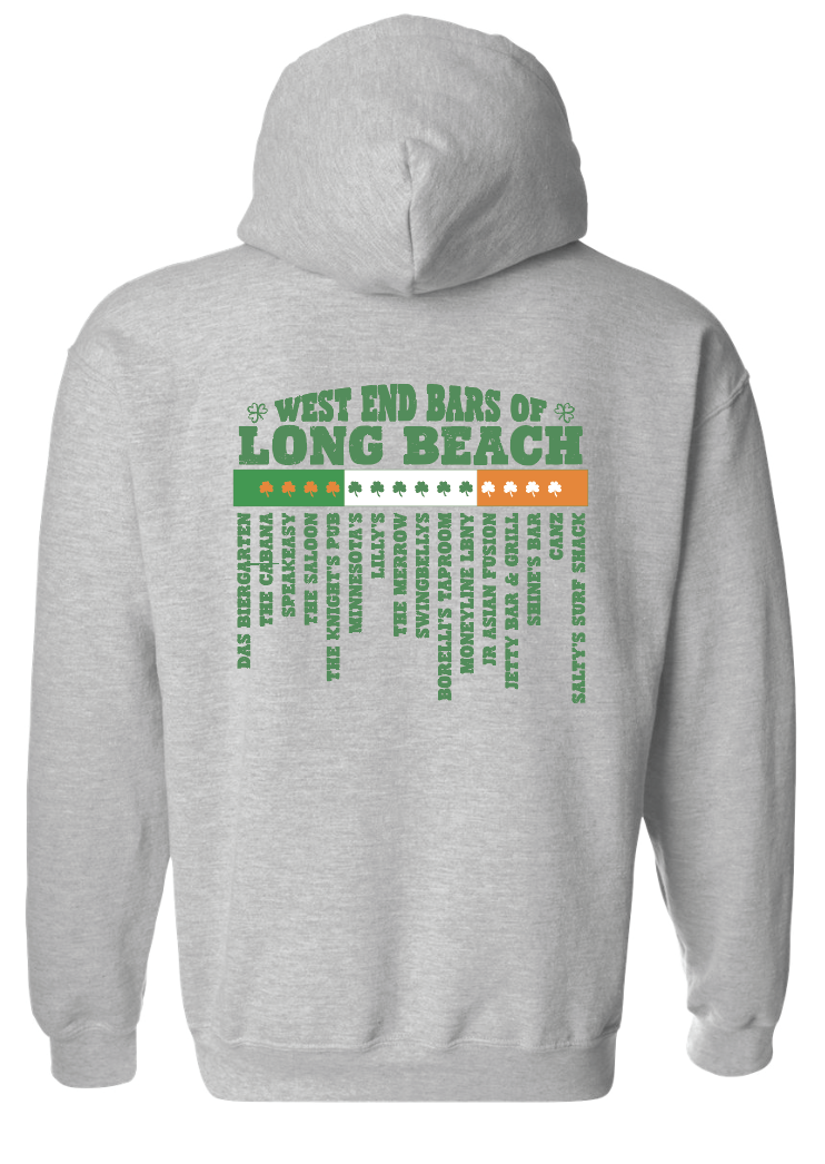 LONG BEACH IRISH DAY West End Bars of Long Beach Graphic Hoodie