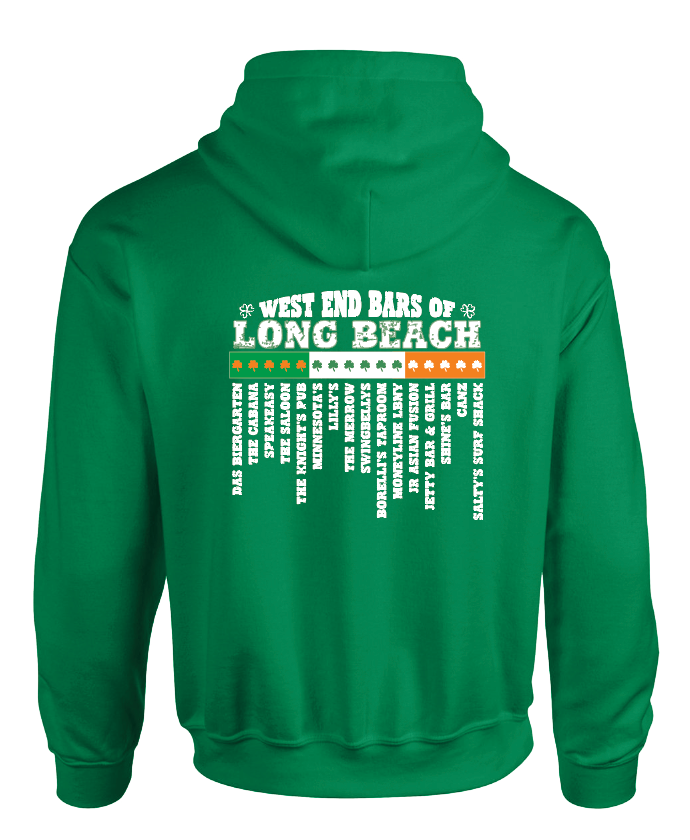 LONG BEACH IRISH DAY West End Bars of Long Beach Graphic Hoodie