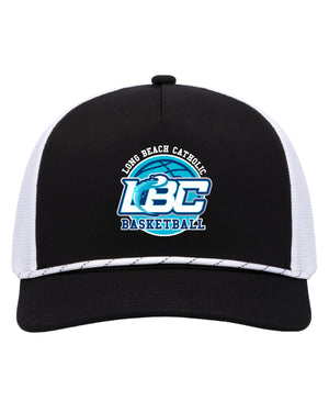 Long Beach Catholic Basketball Trucker Hat with rope
