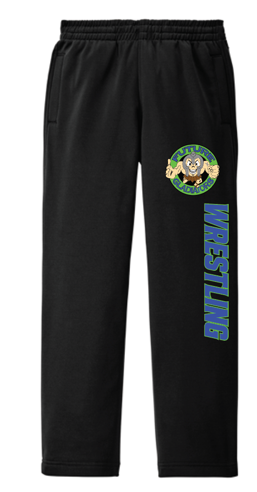 Long Beach Future Gladiators Wrestling Open Bottom Sweatpants