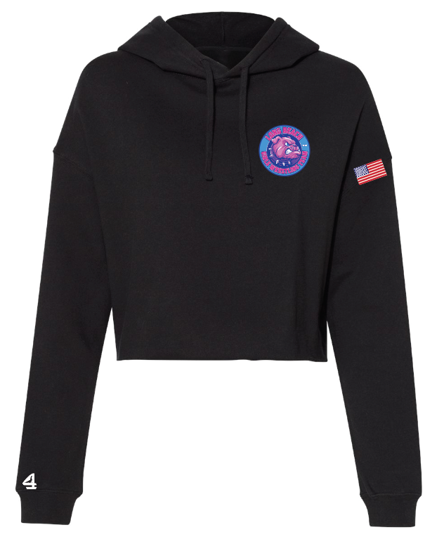 LONG BEACH GIRLS WRESTLING TEAM Women's Cropped Hookie