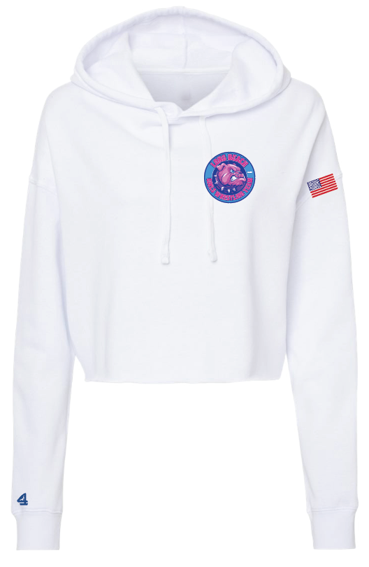 LONG BEACH GIRLS WRESTLING TEAM Women's Cropped Hookie