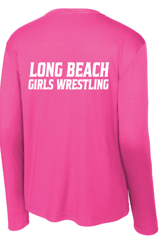 LONG BEACH GIRLS WRESTLING TEAM Long Sleeve Performance Sleeve Tee