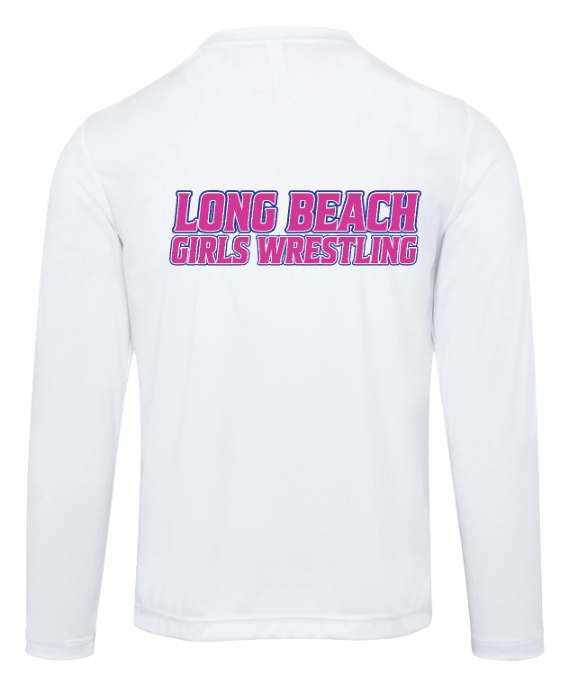 LONG BEACH GIRLS WRESTLING TEAM Long Sleeve Performance Sleeve Tee