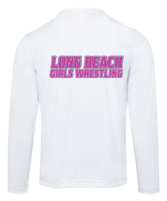 LONG BEACH GIRLS WRESTLING TEAM Long Sleeve Performance Sleeve Tee