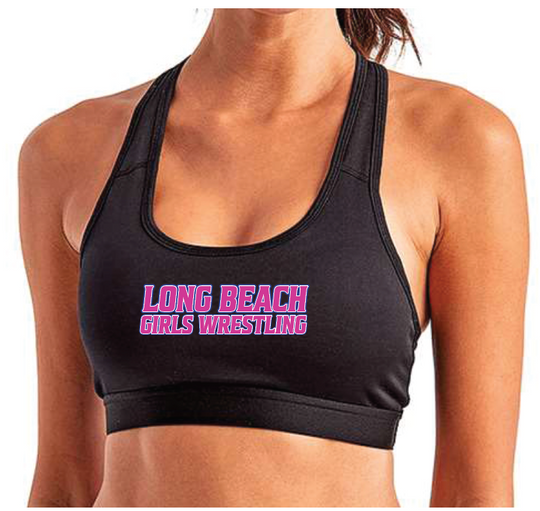 LONG BEACH GIRLS WRESTLING TEAM Sports Bra
