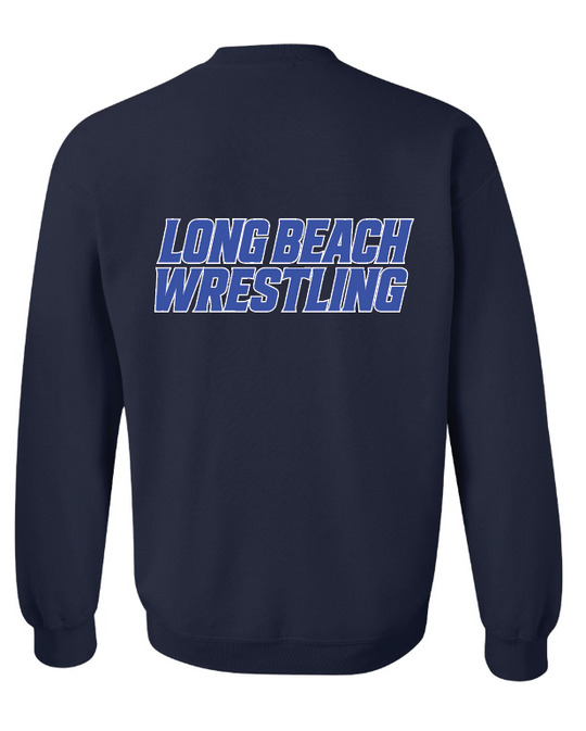 LONG BEACH USA WRESTLING CLUB Crewneck Sweatshirts