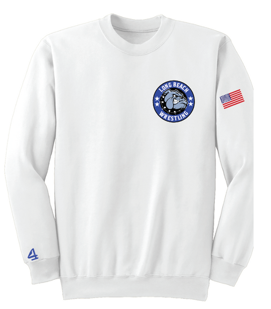 LONG BEACH USA WRESTLING CLUB Crewneck Sweatshirts