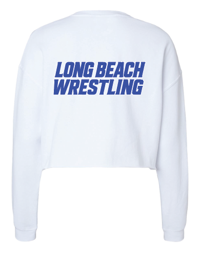 LONG BEACH USA WRESTLING CLUB Women's Cropped Crewneck