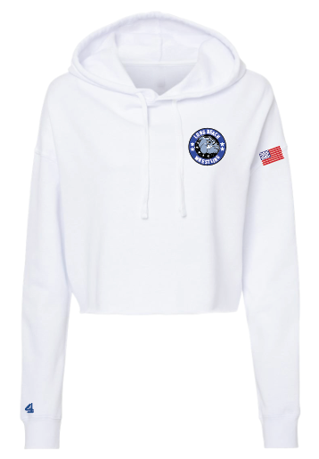 LONG BEACH USA WRESTLING CLUB Women's Cropped Hoodie