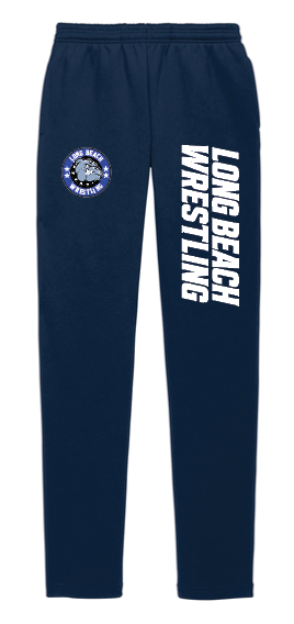 LONG BEACH USA WRESTLING CLUB Open Bottom Sweatpants