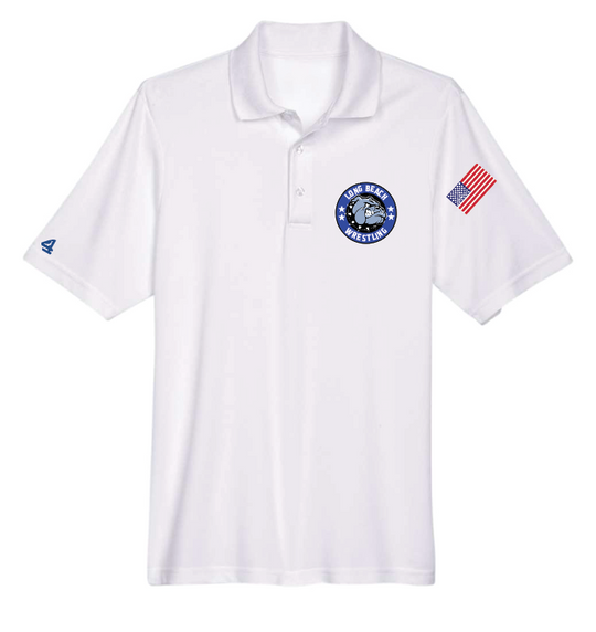 LONG BEACH USA WRESTLING CLUB Embroidered and printed Performance Polo