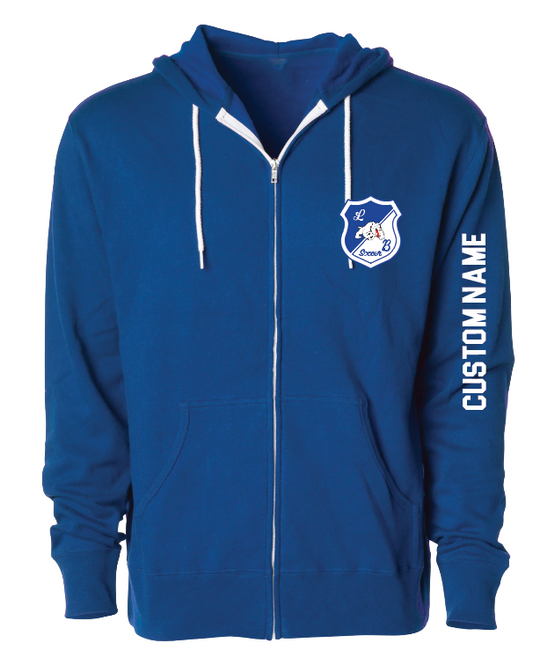 LB Soccer Lightweight Full zip hoodie