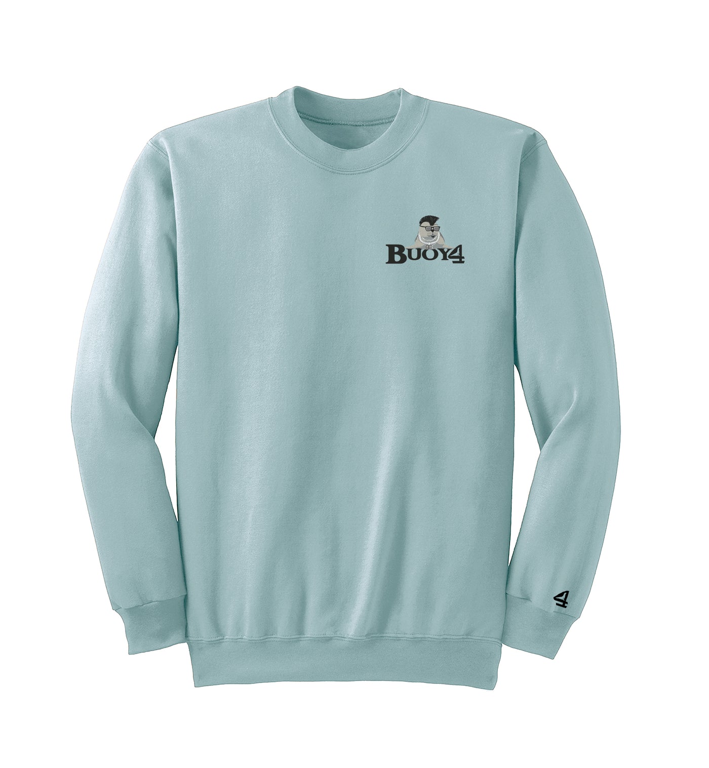 The Fighter - aka Clubber Lang - Arctic Blue Embroidered Crewneck