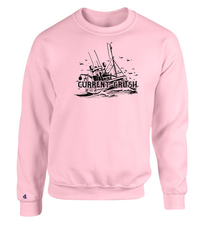 Buoy4 V Day Current Crush Crewneck Sweatshirts