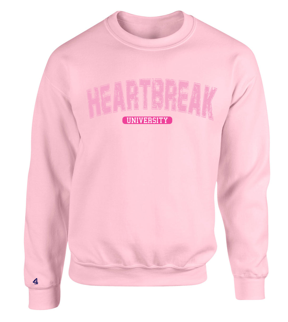 Buoy4 V Day Heart Break University Crewneck Sweatshirts