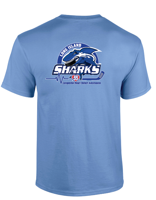 LONG ISLAND SHARKS CHD FUNDRAISER SLEEVE SHIRT