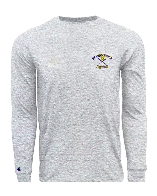Sewanhaka Softball Pop Fly Long Sleeve Cotton Tee