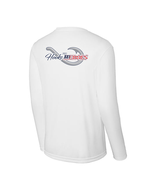 Hooks for Heroes Dri-fit Poly Long Sleeve Hooks Tee
