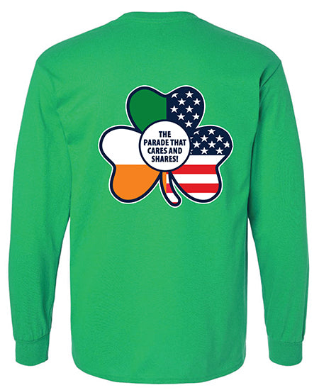 RVC St. Patrick’s Day Parade Shamrock Parade Shamrock Flag Long Sleeve Shirt