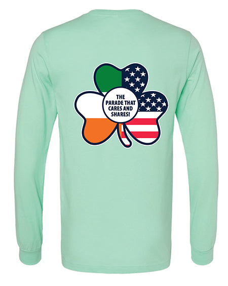 RVC St. Patrick’s Day Parade Shamrock Flag Long Sleeve Tshirt (ADULT SIZING ONLY)