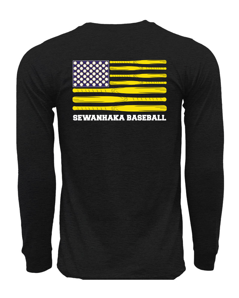 Sewanhaka Baseball Flag Long Sleeve