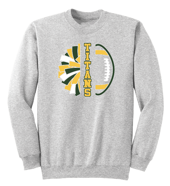 LYNBROOK TITANS FOOTBALL AND CHEER COMBO CREWNECKS