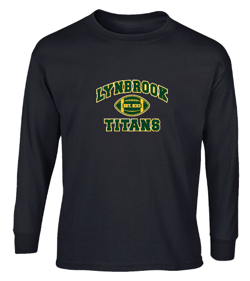 LYNBROOK TITANS FOOTBALL AND CHEER FOOTBALL LONG SLEEVE TEE