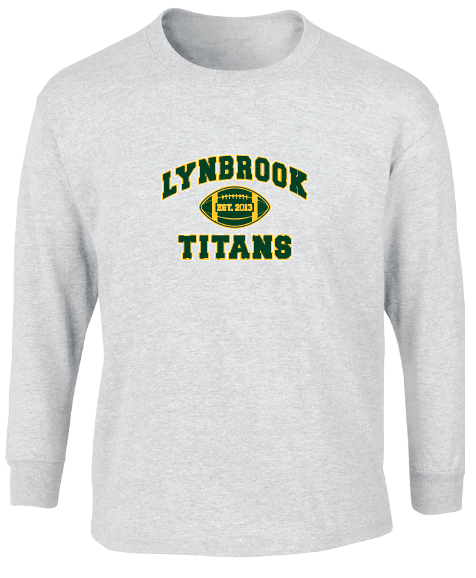 LYNBROOK TITANS FOOTBALL AND CHEER FOOTBALL LONG SLEEVE TEE