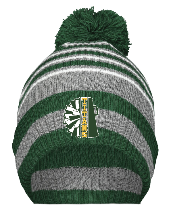 LYNBROOK TITANS FOOTBALL AND CHEER  POM POM BEANIE