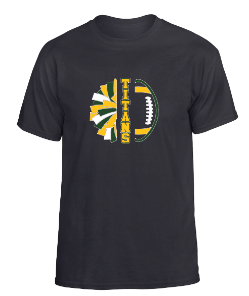 LYNBROOK TITANS FOOTBALL AND CHEER  COMBO SHORT SLEEVE TEE